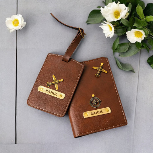 Travel Combo: Passport Case & Luggage Tag