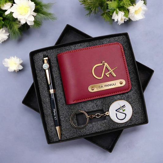 Exclusive CA Wallet, Pen & Keychain Combo