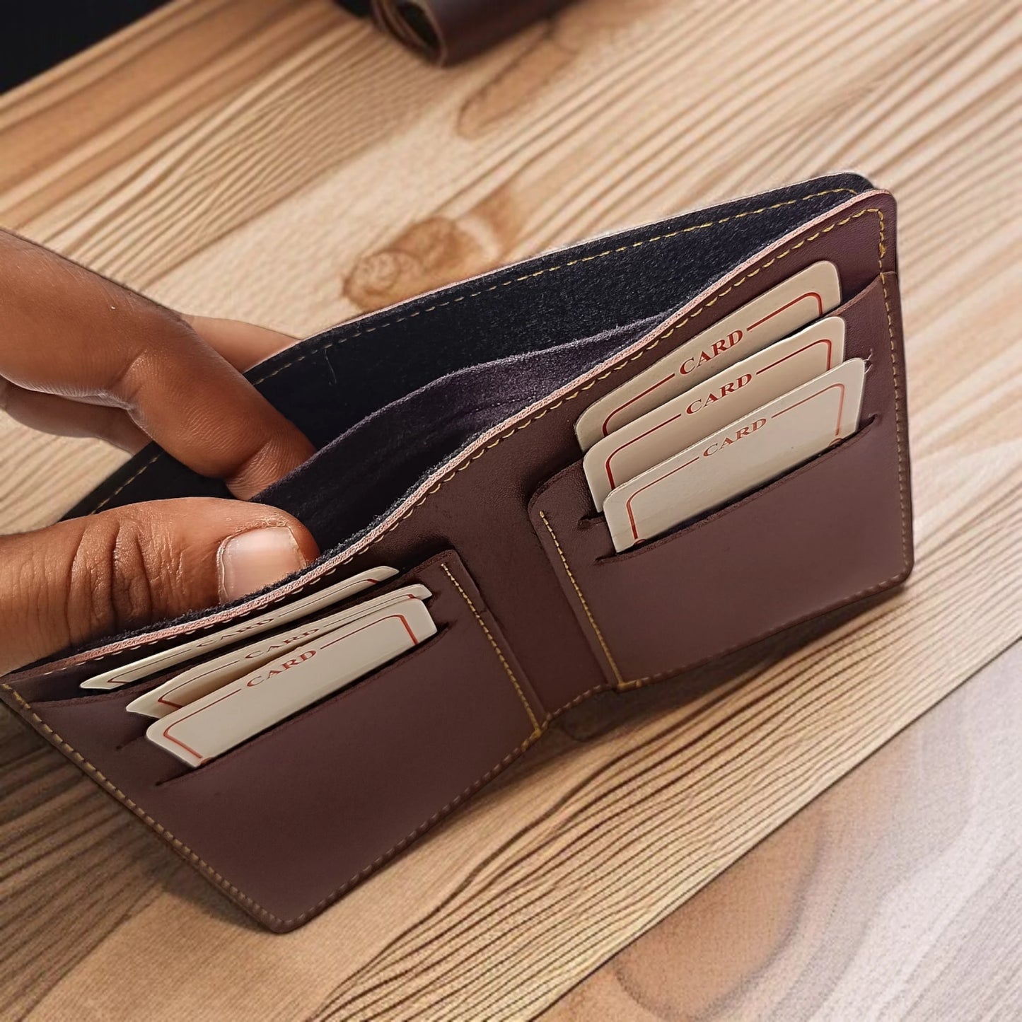 Urban Edge – Personalized Vertical Wallet for Him