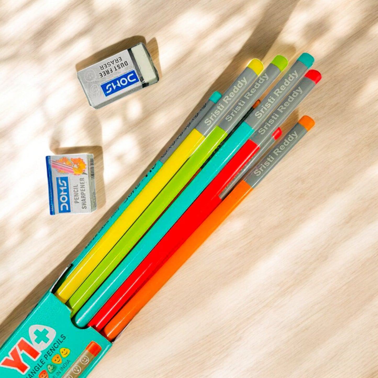 DOMS Custom Name Pencils – Personalized Precision in a Box of 10