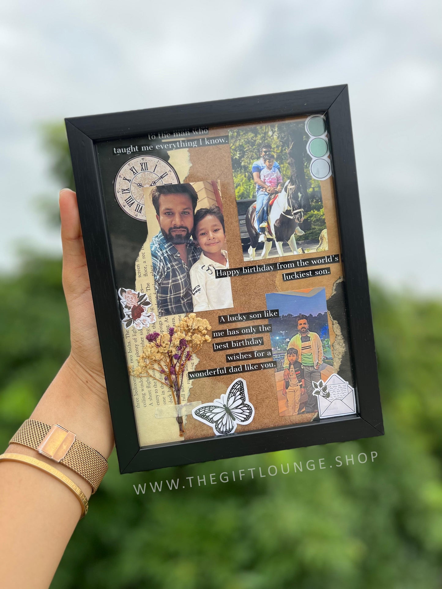 Personalized Vintage Collage Frame