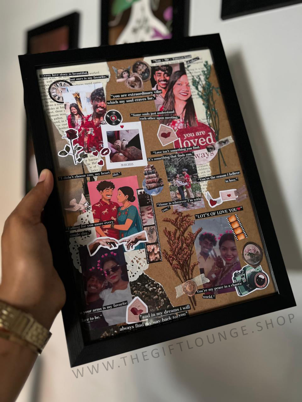 Personalized Vintage Collage Frame