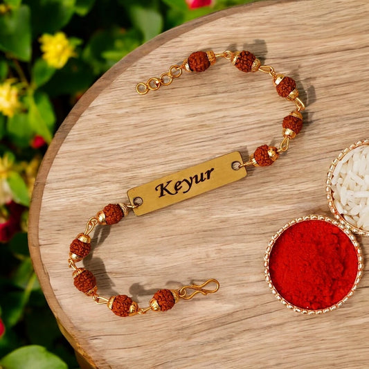 Customised Rudraksha Rakhi