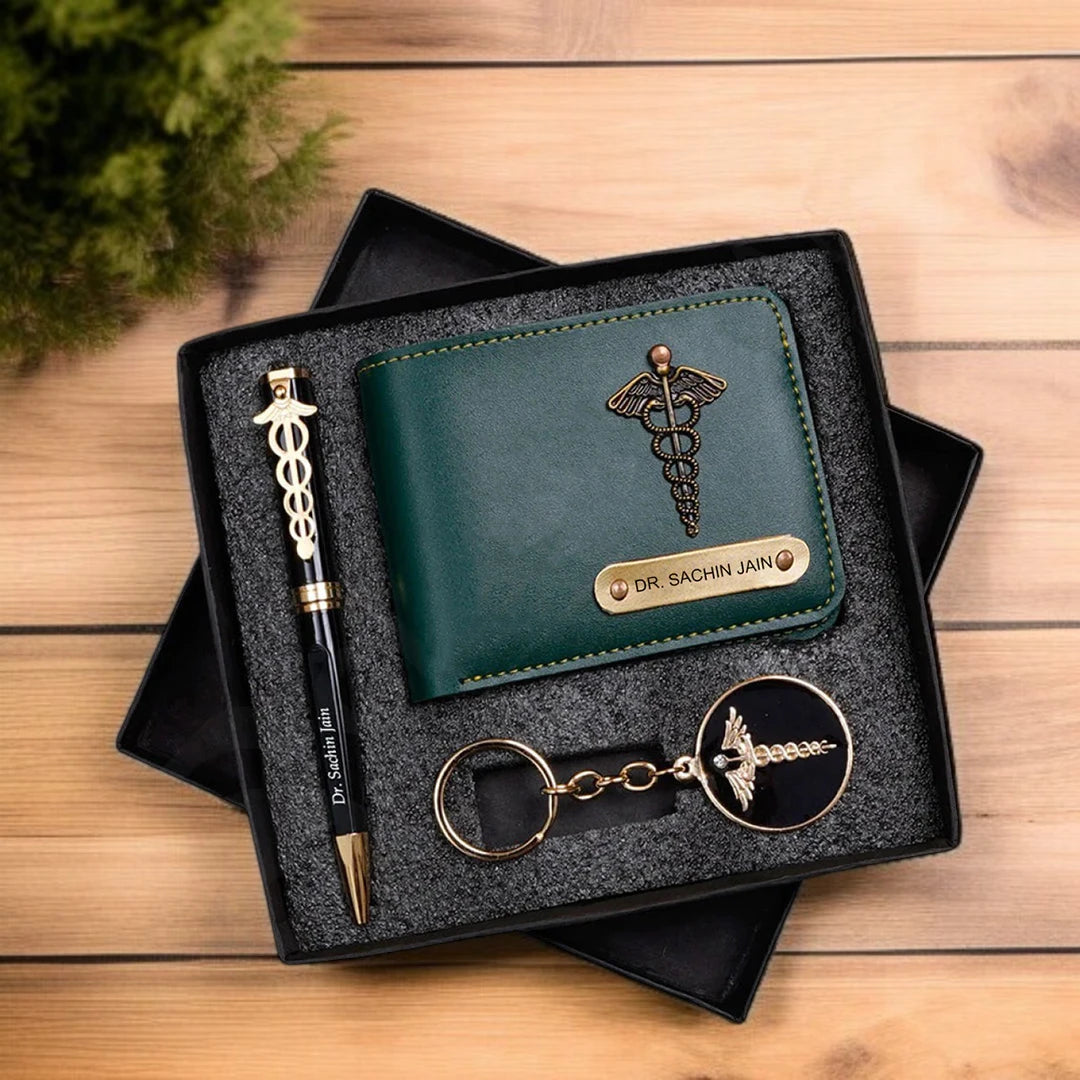 Exclusive DR. Wallet, Pen & Keychain Combo Gift Set