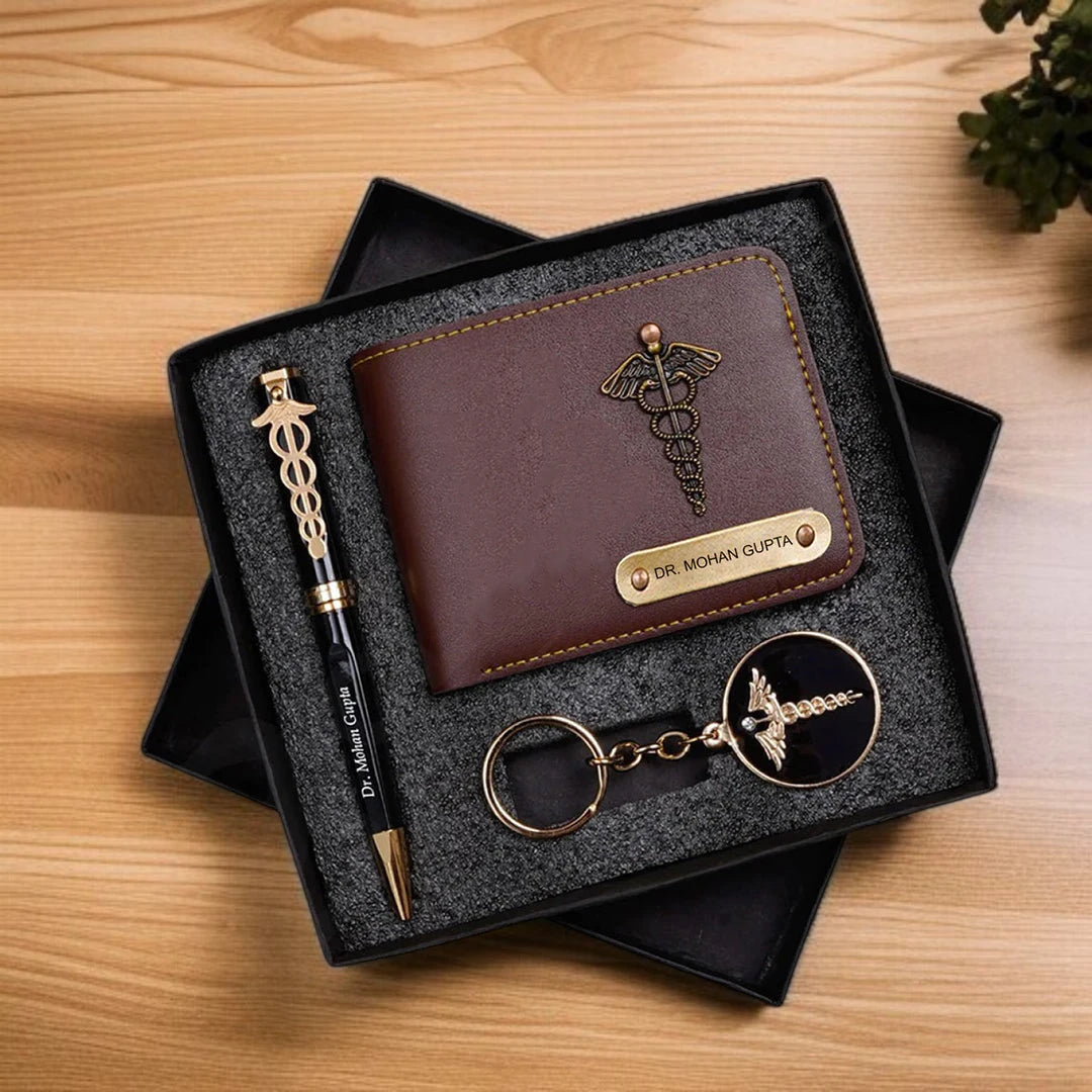 Exclusive DR. Wallet, Pen & Keychain Combo Gift Set