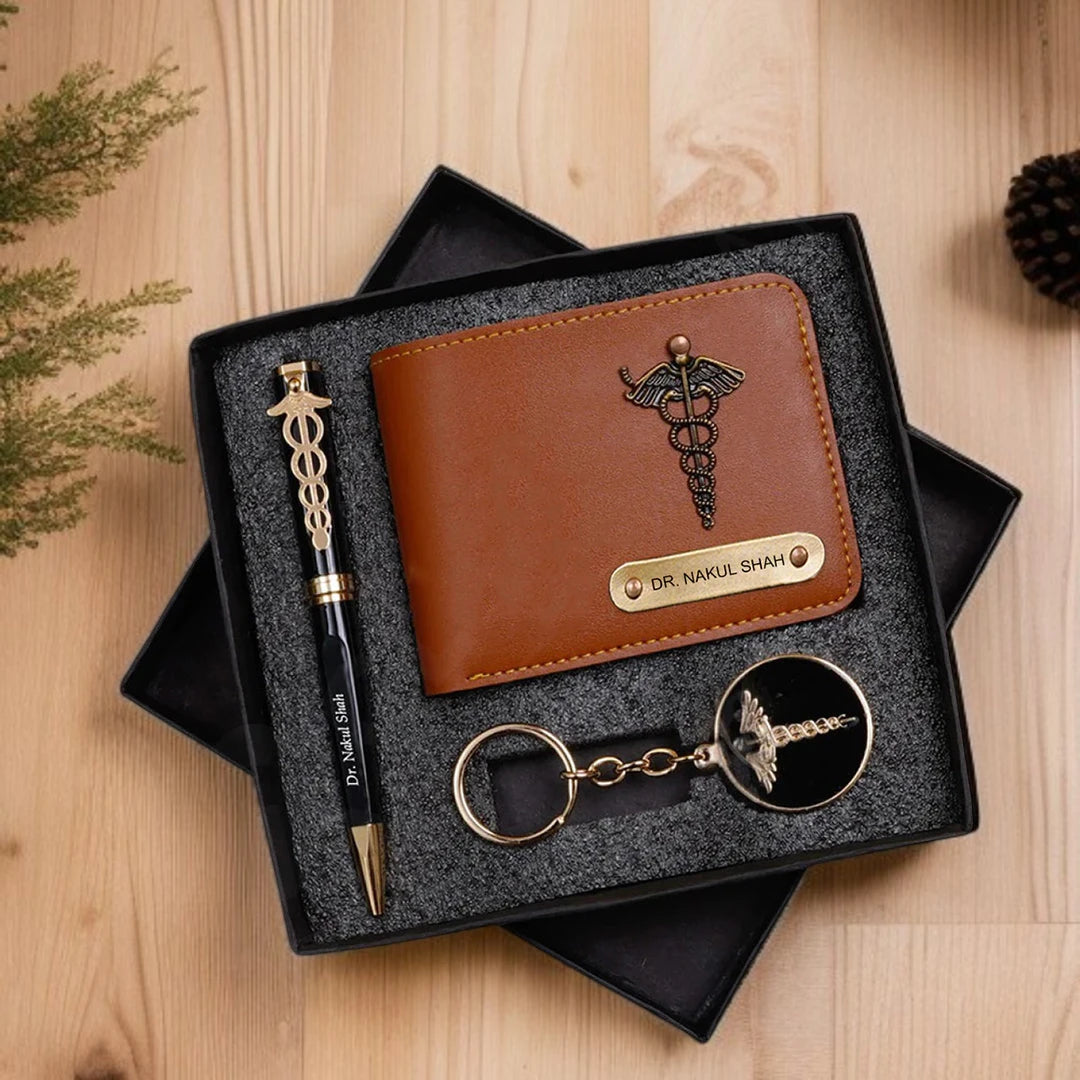 Exclusive DR. Wallet, Pen & Keychain Combo Gift Set
