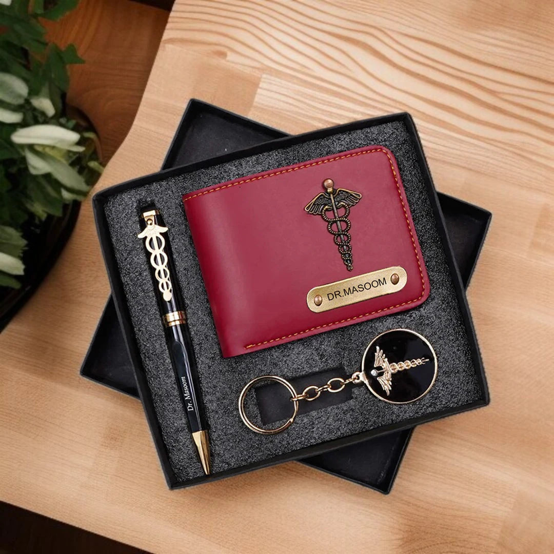 Exclusive DR. Wallet, Pen & Keychain Combo Gift Set