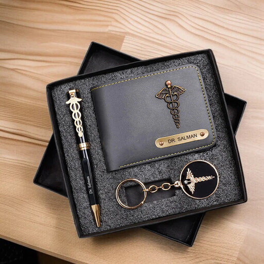 Exclusive DR. Wallet, Pen & Keychain Combo Gift Set