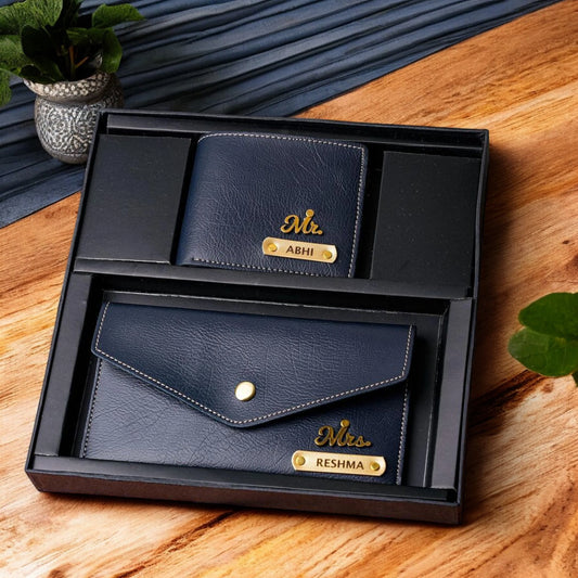 Personalized Couple Wallet Set