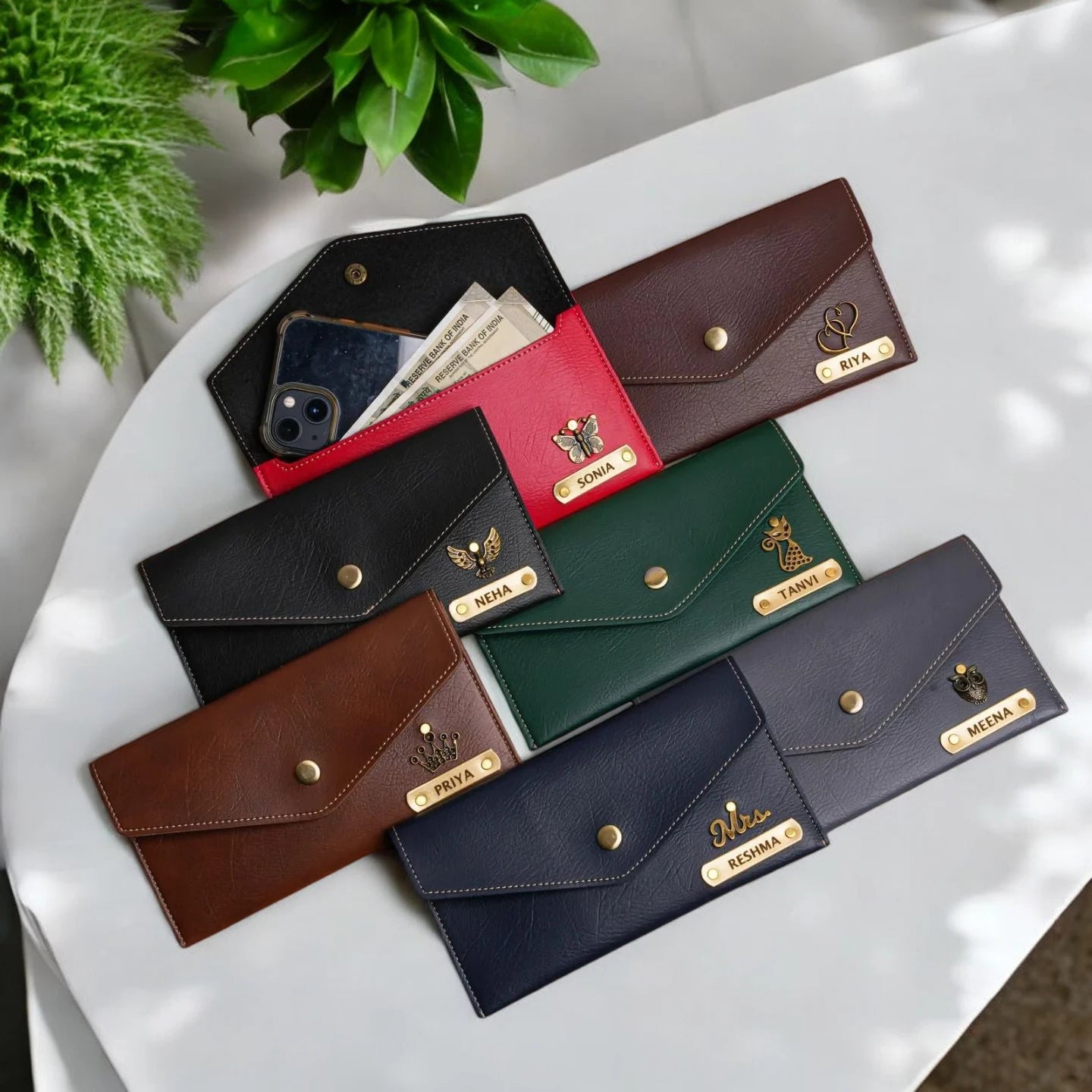 Personalized Couple Wallet Set