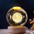 Moon with Astronaut 3D Crystal Ball