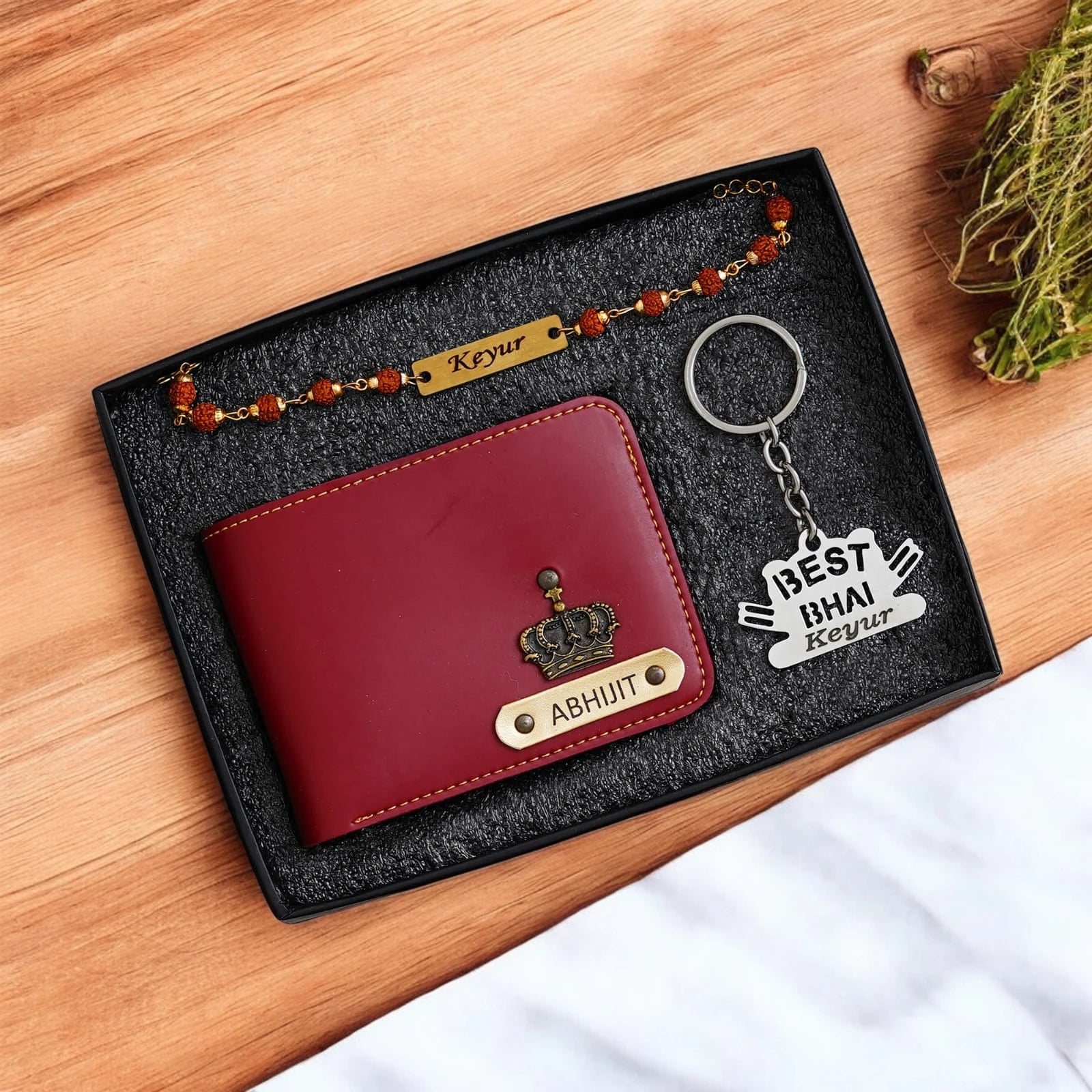 Best Bro – Personalized Wallet, Keychain & GIFT Set for Him