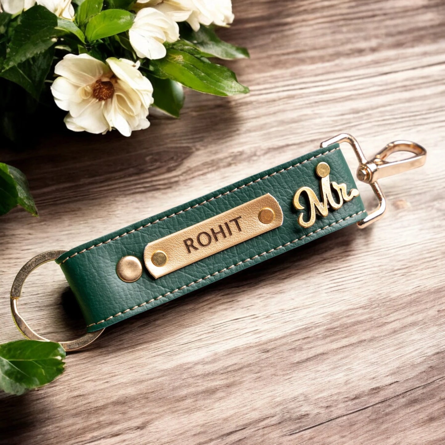 Leather Hook Keychain