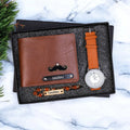 The Men Combo 2.0– Personalized Wallet & Bracelet with Stylish Watch