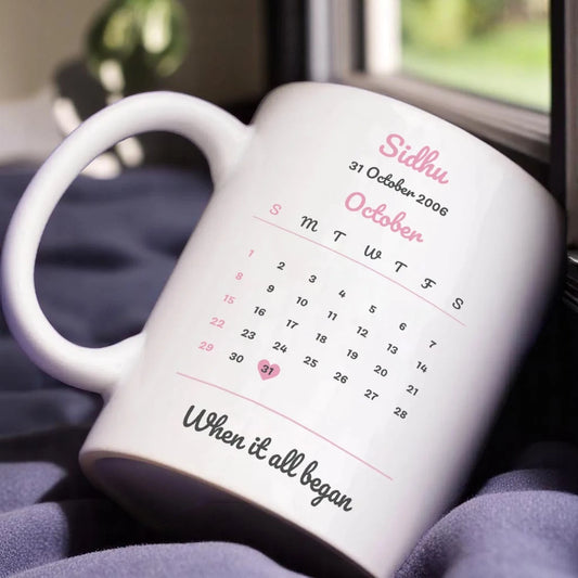 Personalized Calendar Mug