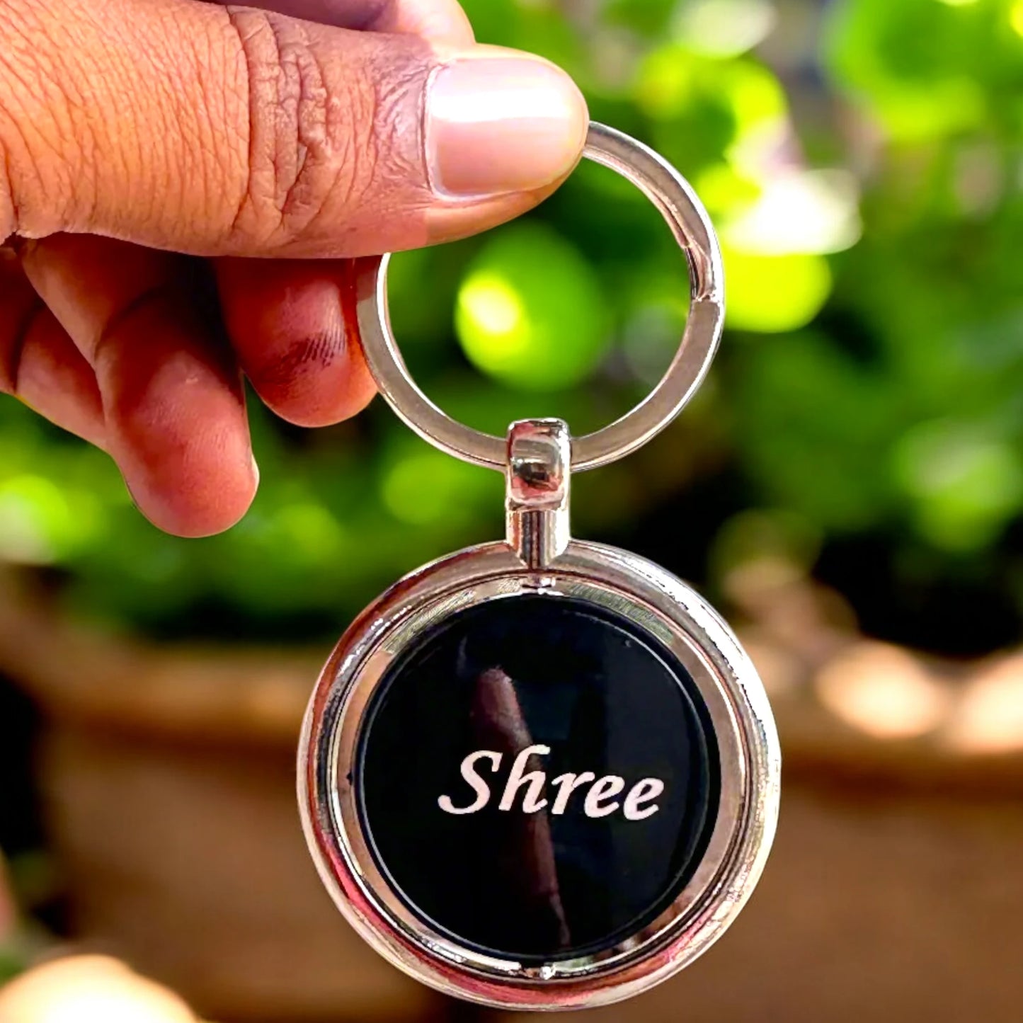 The Rotating Name Keychain
