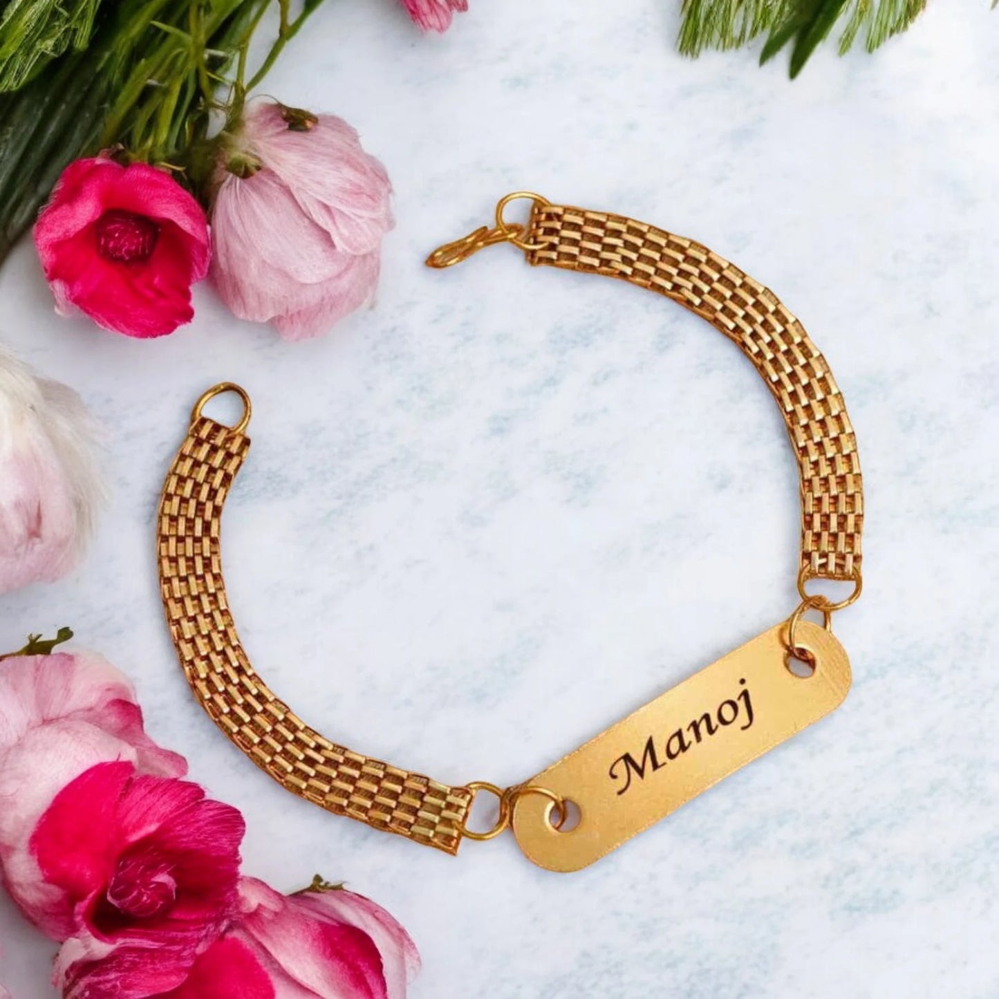 Personalized Metal Bracelet Rakhi