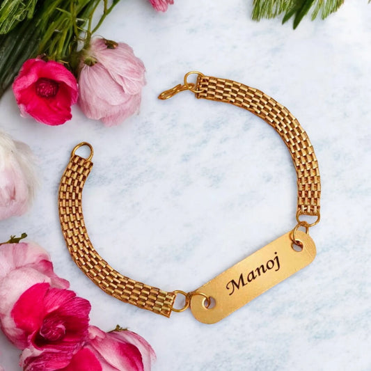 Personalized Metal Bracelet Rakhi