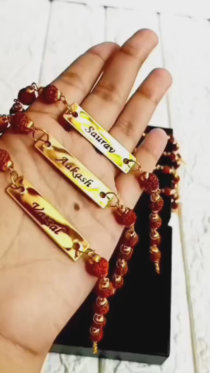 Customised Rudraksha Rakhi
