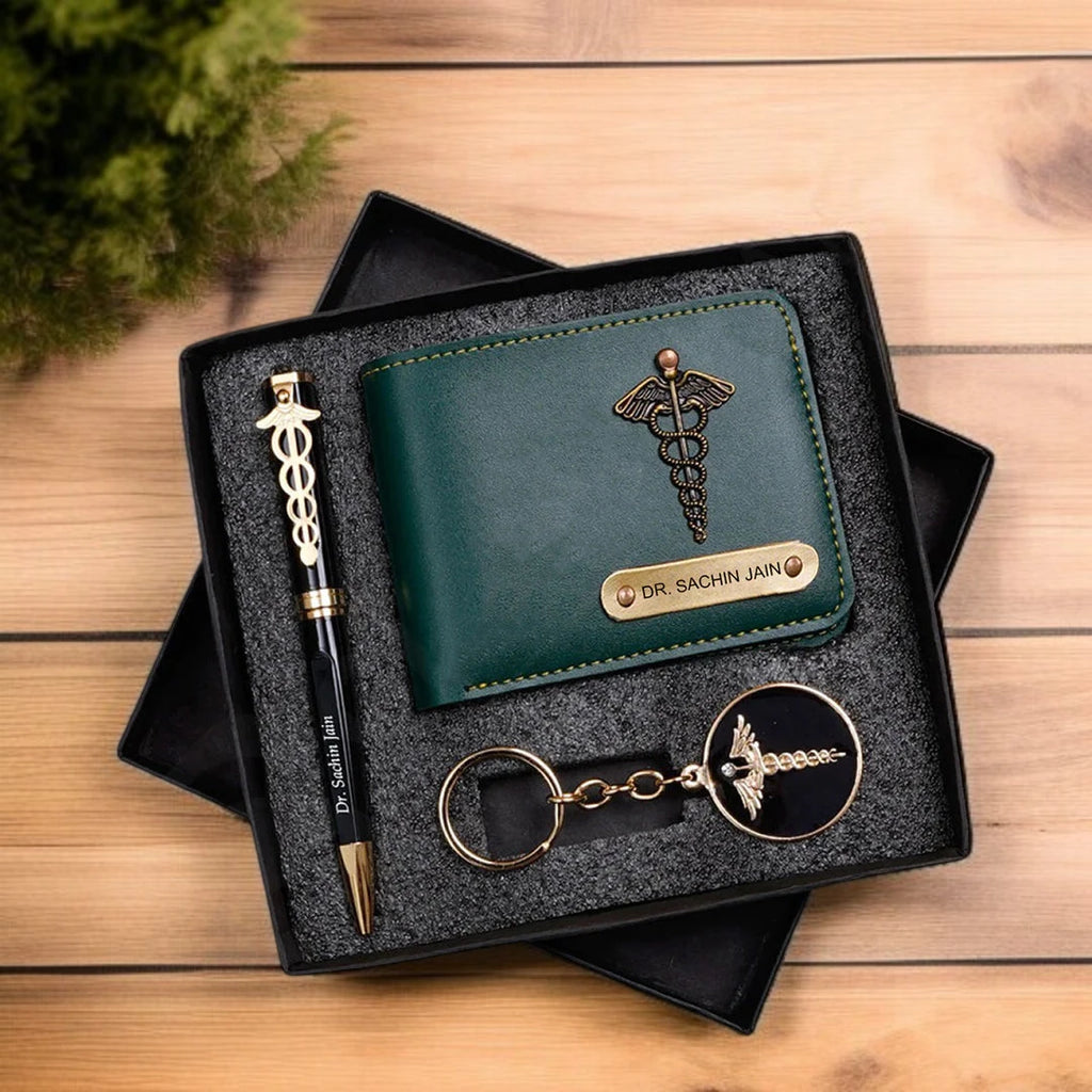 Exclusive DR. Wallet, Pen & Keychain Combo Gift Set