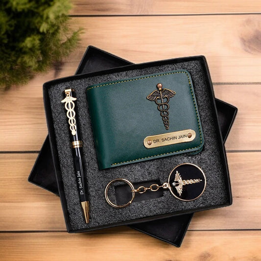 Exclusive DR. Wallet, Pen & Keychain Combo Gift Set
